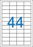 Etikety samolepiace 48,5x25,4mm /44ks na h�rku