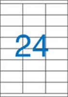 Etikety samolepiace 70x36mm /24ks na hrku