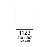 Etikety samolepiace 210x297mm /1ks na h�rku