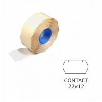 Etikety cenov 22x12 CONTACT biele