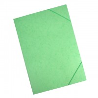 Odkladacia mapa s 3 chlop. s gum. prepan sv. Zel