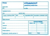 Vdavkov pokladnin doklad s DPH A6 obyajn