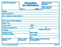 �iadanka na prepravu A6 100 listov