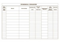 Kniha z�kaziek A4 30 listov