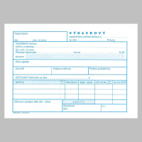 V�davkov� pokladni�n� doklad samopprepis,da�ov� A6 100225