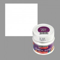 Farba na textil 50ml biela 44368