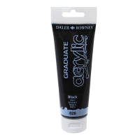 Akyrlov farba D&R Graduate 120ml Black 026