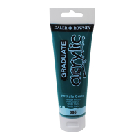 Akrylov farba D&R Graduate 120ml Phthalo Green 386
