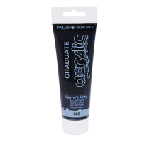 Akrylov farba D&R Graduate 120ml Paynes Grey 065