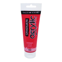 Akrylov farba D&R Graduate 120ml Crimson 542
