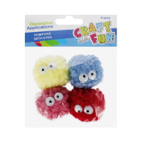 Hobby CraftFun pompom s oami 521620