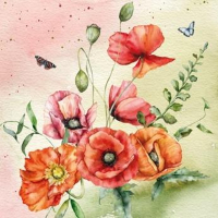 Papierov� obr�sky TI-FLAIR 33x33cm 3 vrstvov� 3-44627FL