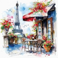 Papierov� obr�sky TI-FLAIR 33x33cm 3 vrstvov� 3-373416FM