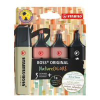 Zv�raz�ova� STABILO Boss/4 NatureColors1