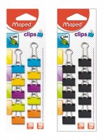 Klipy BINDER MAPED 19mm/10ks farebn