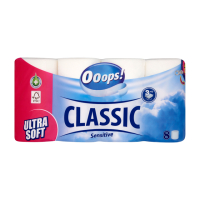 Toaletn� papier Ooops 3vrstvov�/8ks Classic Sensit 140 �tr�kov