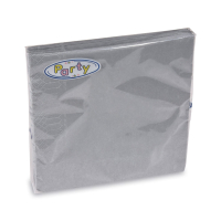 Papierov obrsky 33x33cm/20ks 3 vrstvov strieborn 70795