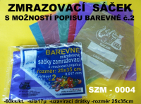 Sok mikrotnov zamrazovac 250x350 17mic farebn