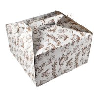 Krabica na z�kusky 19x19x12cm s u�kom zdoben�