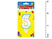 Tortov� svie�ky �islo  ''3'' d�hov�