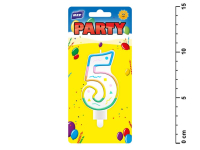 Tortov� svie�ky �islo  ''5'' d�hov�