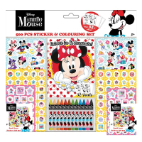 Samolepky set 500ks s vyma�ov�nkami+voskovky Minnie