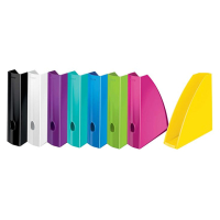 Stojan na �asopisy plast LEITZ Wow 6cm kovov� lesk