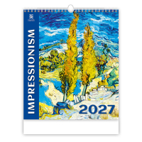 N�stenn� kalend�r Impressionism 2027