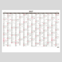 Pl�novacia ro�n� mapa A1 - bezobr�zkov� 2027
