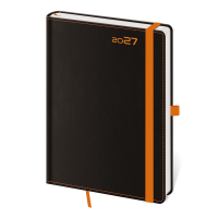 Di�r Black Orange A5 denn� �ierno/oran�ov� 2027
