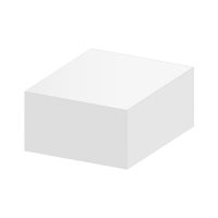 PALK KOCKA LEPEN 90x90x50 mm BIELY 4815