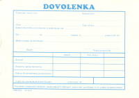 10410    DOVOLENKA A6 BLOK 100 list.