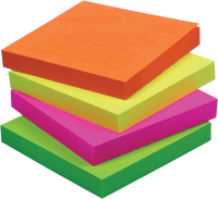 82210 SAMOLEP. BLOKY 76x76 mm V 4 FARBCH NEON 1ks x 80 lstkov