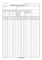 SKLADOV KARTA A4  ks 10361