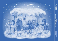 OKENN FLIA VIANON BETLEHM VEK 50 x 35 cm   711