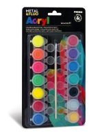 Akrylov farby PRIMO Fluo+metl 14x4,5ml