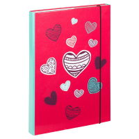 Dosky na zo�ity A4 Srdce   A-5356