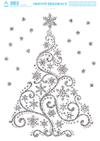 OKENN FLIA VIANON STROM STR.GLITR. 25 x 35 cm   833-SG