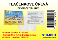 REV NA TLAENKU 550 mm x 160 mm , 60 , 10 ks,  TRANSPARENTN   STR-001