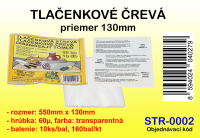 REV NA TLAENKU 550 mm x 130 mm, 60 , 10 ks, TRANSPARENTN   STR-002