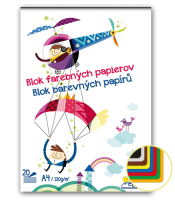 S42FP PAPIER FAREBN SKICR  A4 10 farieb, 20 hrkov, 130 g   10/2400