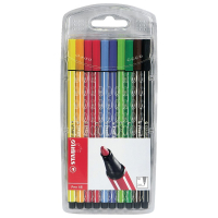 Popisova, sada, 1 mm, STABILO ''Pen 68'', 10 rznych farieb